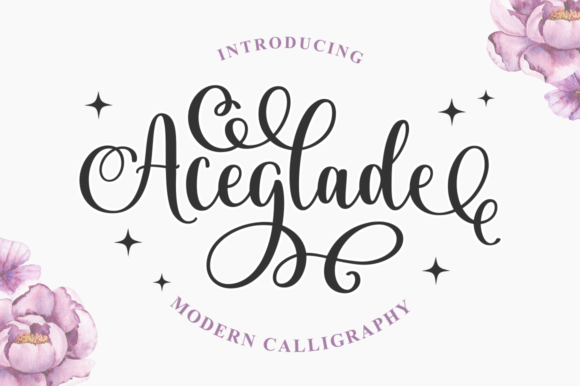 Aceglade: A Magical Script Font for Elegant Design