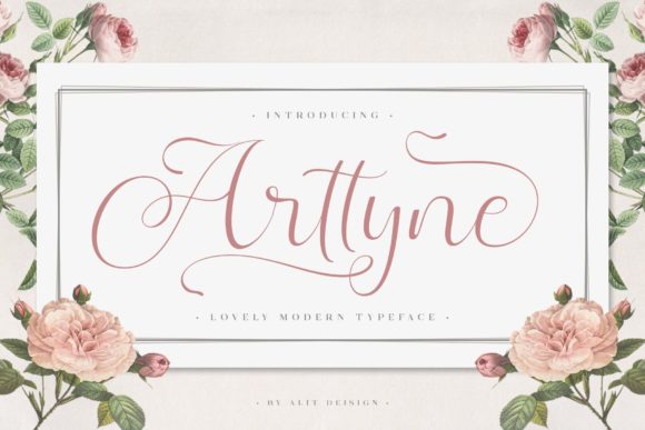 Arttyne: A Flowing Script Font for Elegant Design Projects