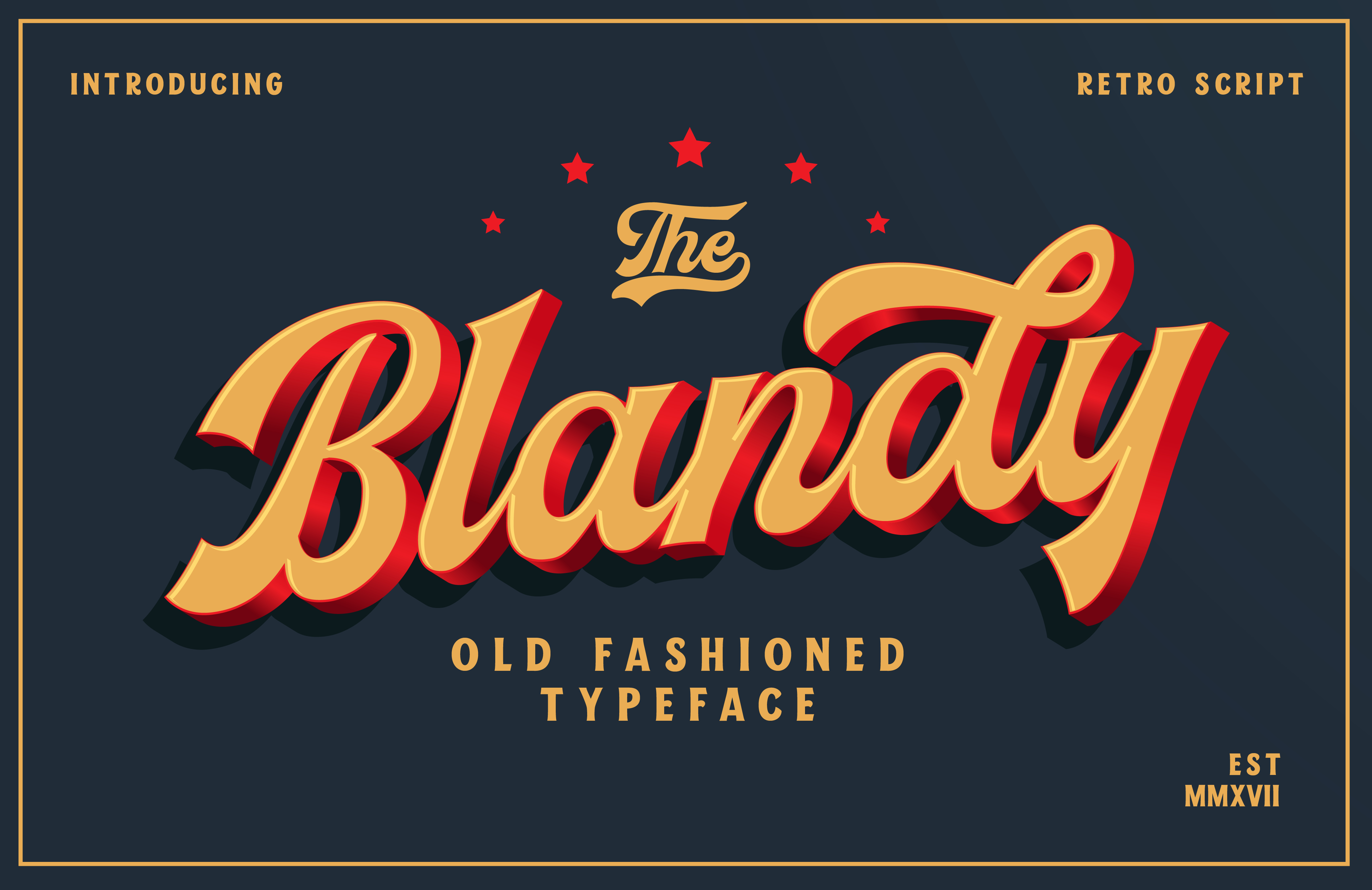 Blandy: The Vintage Sports Script for Modern Branding