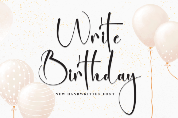 Celebrating with Style: The Write Birthday Script Font