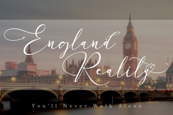 England Reality: A Script Font with Soul and Sophistication