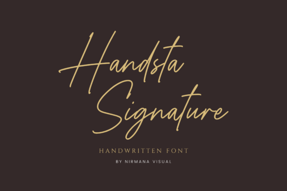 Handsta Signature: A Script Font with Timeless Romance