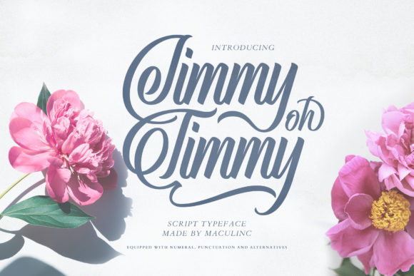 Jimmy Oh Timmy: Elevating Modern Typography with a Balanced Script Font
