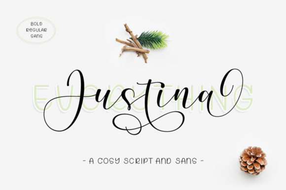Justina Duo: Blending Modern Serif and Script Elegance