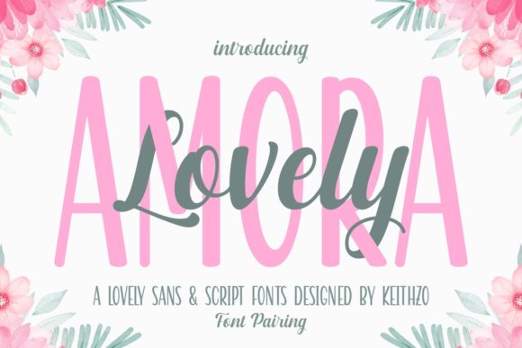 Lovely Amora: The Modern Duo Font for Elegant Branding