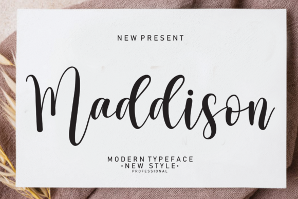 Maddison: An Elegant Script for Distinctive Projects