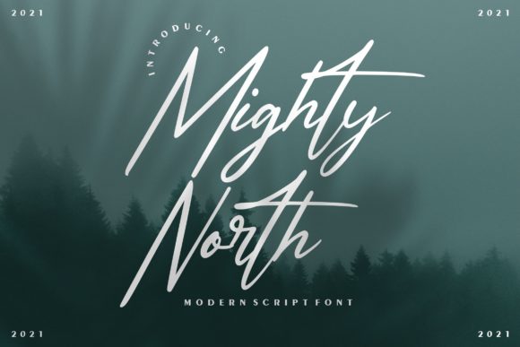 Might North: A Modern Script Font for Elegant Design