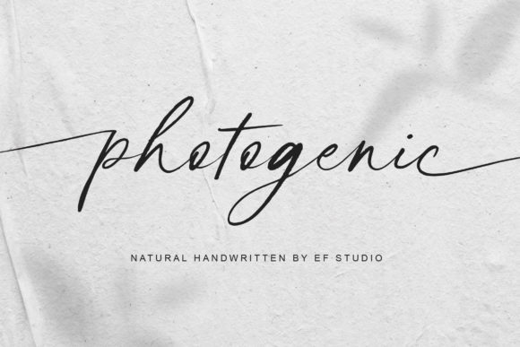Photogenic: A Script Font for Modern Branding