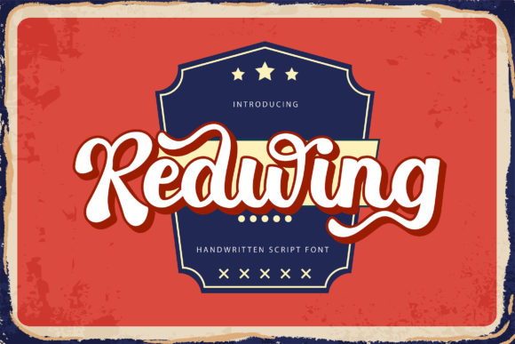Redwing: A Script Font with Retro Soul and Modern Polish