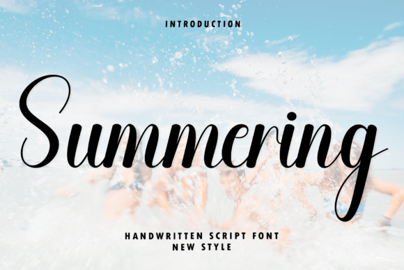 Summering: The Elegant Script Font for Handwritten Design