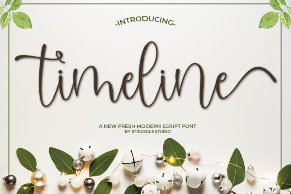 Timeline: A Modern Script with Casual Style and Unique Appeal