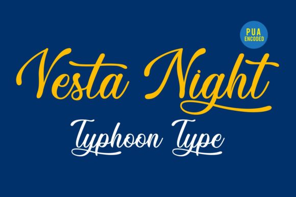 Vesta Night: A Script Font for Bold, Elegant Designs